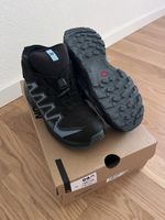 Salomon Wanderschuhe, schwarz/blau, Größe 37, neuwertig