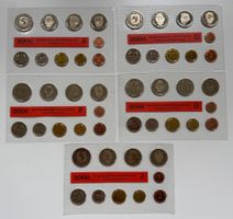 BRD DM Kursmünzen 2000 stgl | Prägestätten A, D, F, G, J