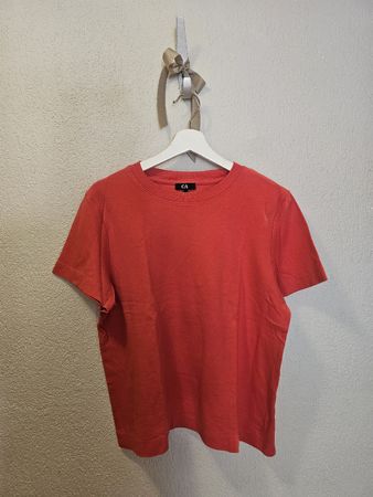 Kastiges C&A Damen T-Shirt in orangerot Grösse L