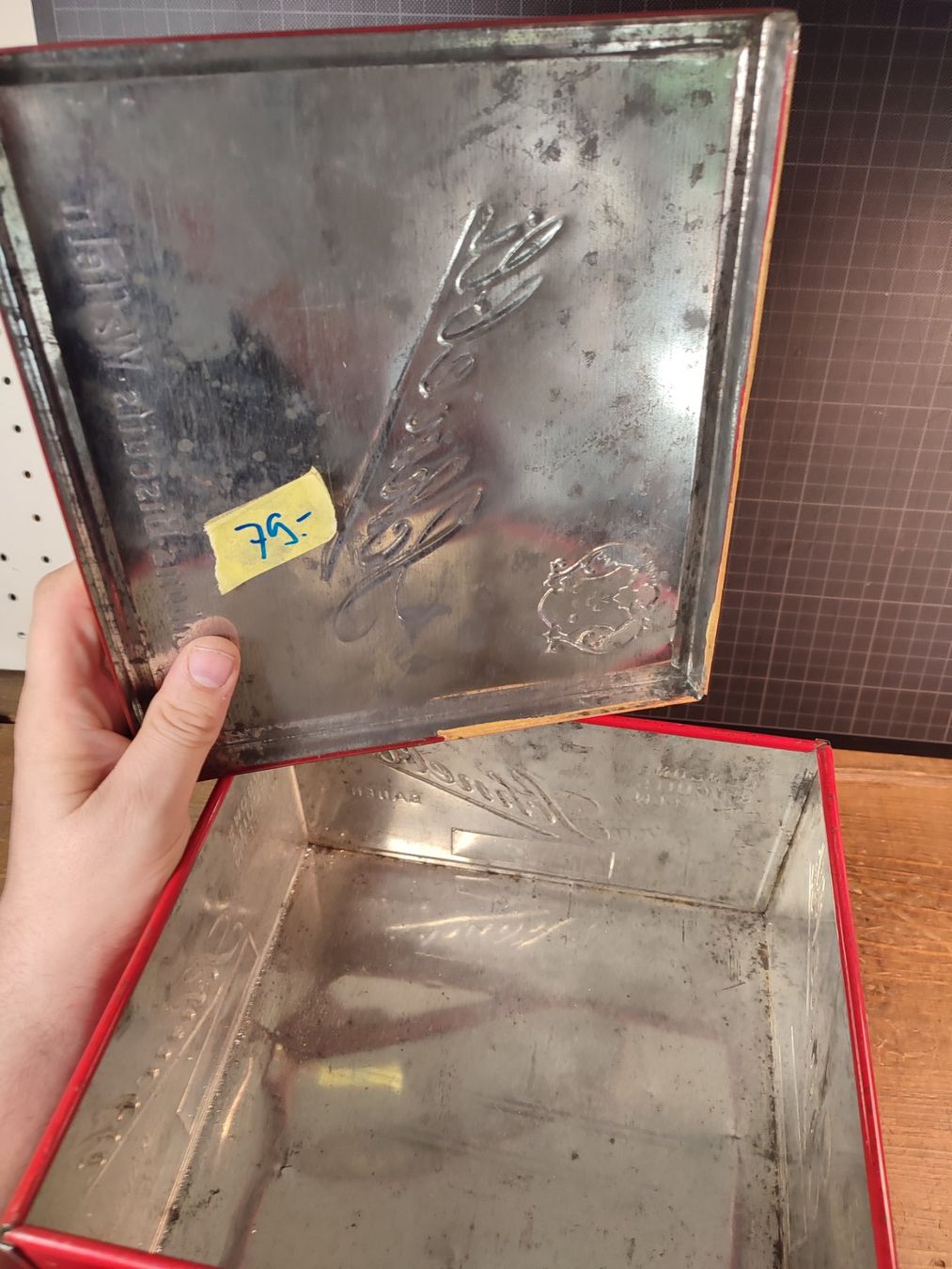 Schnebli Contenitori & Simili: Wunderschöne alte Blechdose SCHNEBLI Baden Guetzlibüchse – Usato da Gelterkinden venduto da MYSTOREFORYOU4460 9