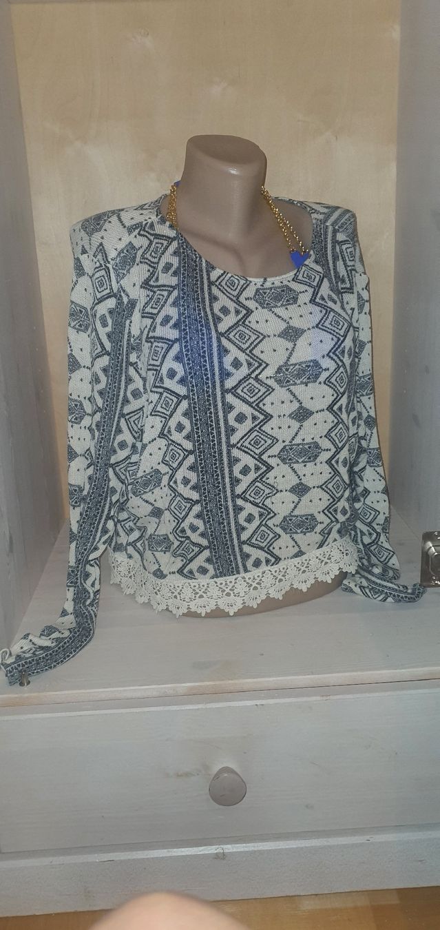 Camicette: Ethno-Muster & Spitze, langarm shirt, light pull, longshirt – Usato da Zollikerberg venduto da Nice_Name 8