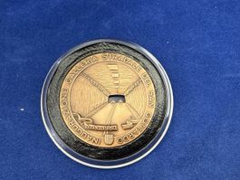 Gotthard Strassentunnel Medaille 5.IX.1980, Top Zustand