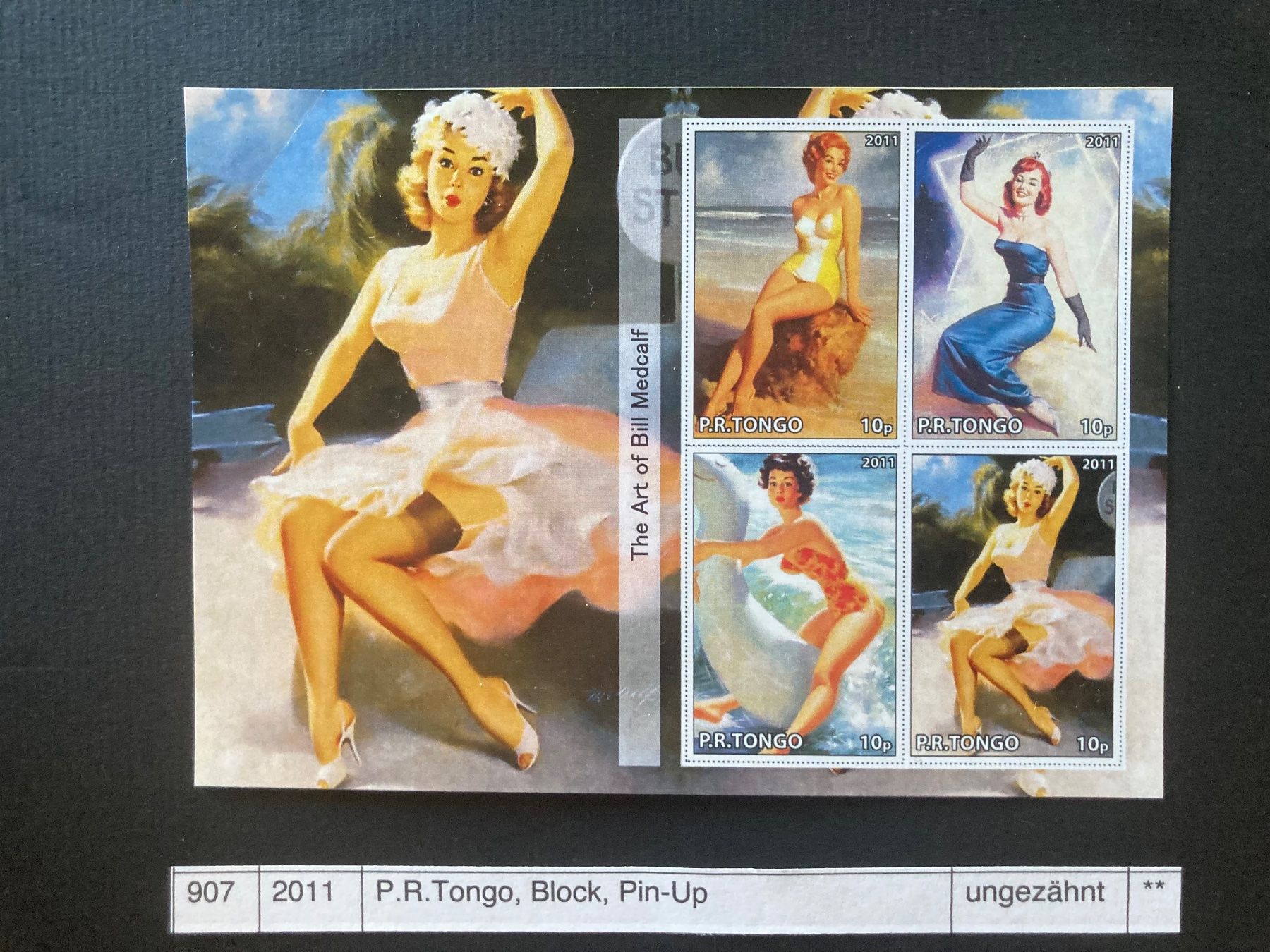 Tutti i francobolli: Tongo, Block, Pinup, Erotik – Nuovo (secondo la descrizione) da Domat/Ems venduto da Lareina2015