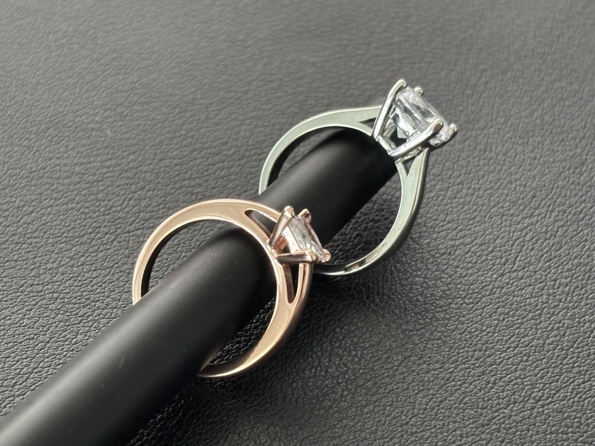 Anelli: 2 x Solitaire Rings – Nuovo e nell'imballaggio originale da Mellingen venduto da Guilhermefurlan 1
