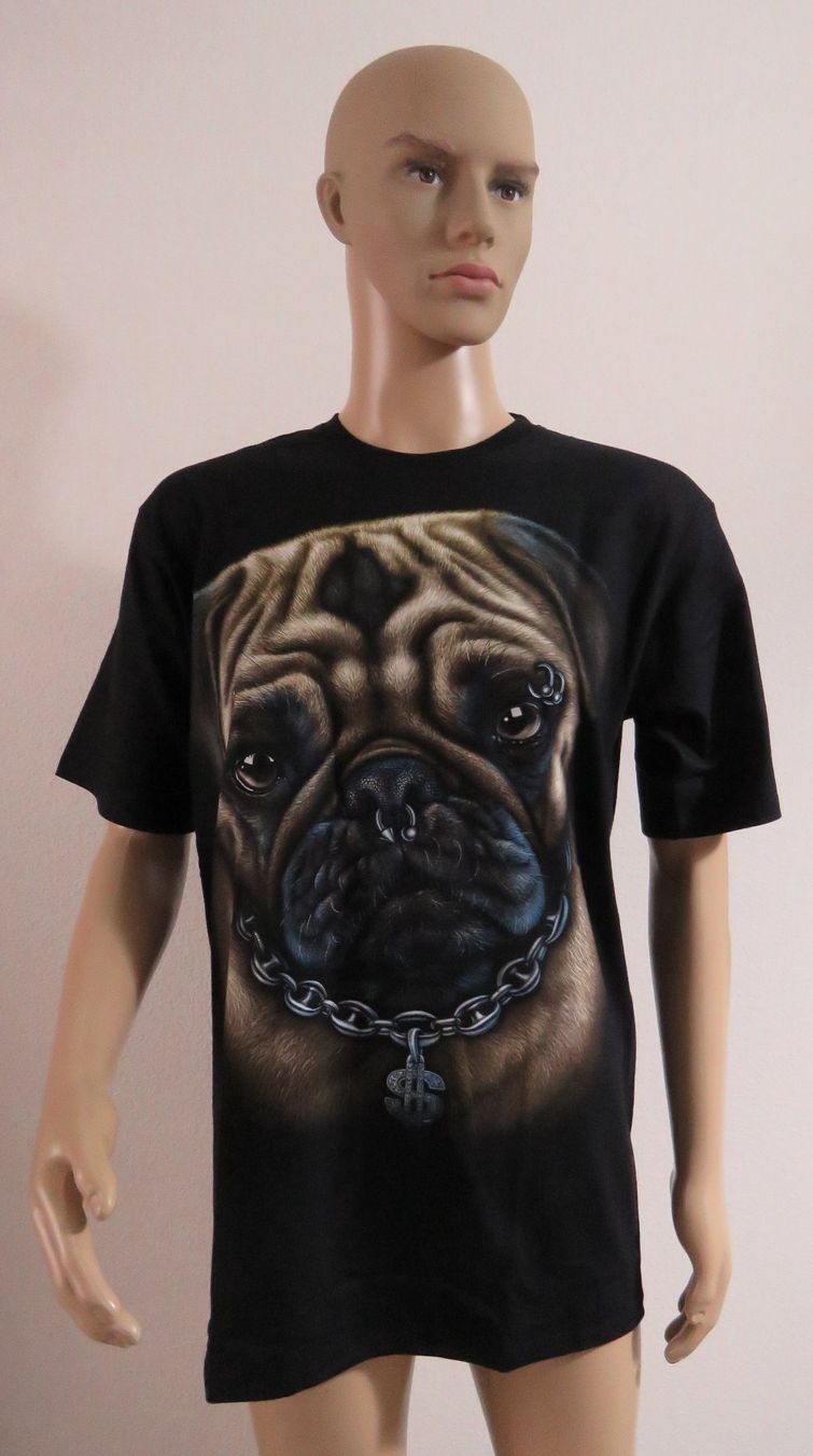 T-shirt: T-Shirt - MOPS  mit Piercing - Neu - Grösse: L – Nuovo e nell'imballaggio originale da Grenchen venduto da Yamahwildstar16