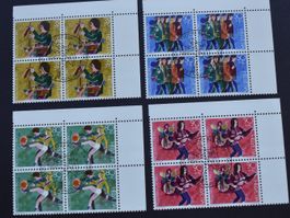 Pro Juventute 1990 alle 4er Blöcke  mit ET Stempel   B2907J