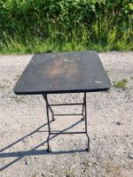 Klapptisch Metall schwarz auch ldeal für den Balkon