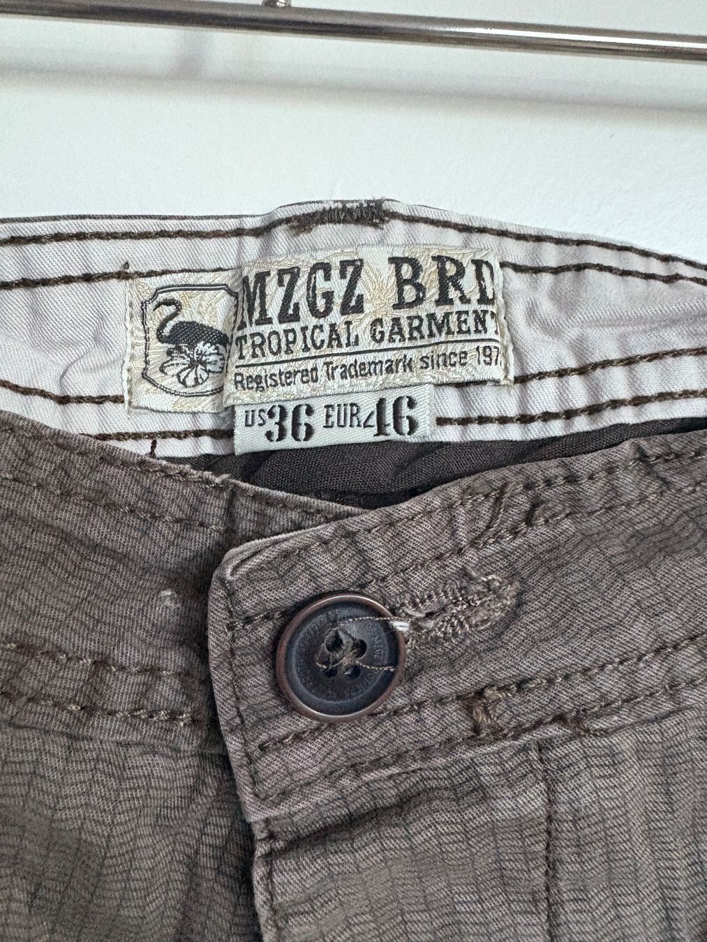 Pantaloni: Bermuda cargo homme marron T.46 100% coton multipoches – Usato da Lausanne venduto da milou201619 1