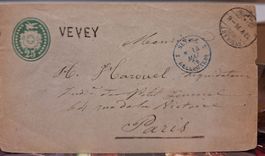 25 Rappen Tübli Vevey - Paris
