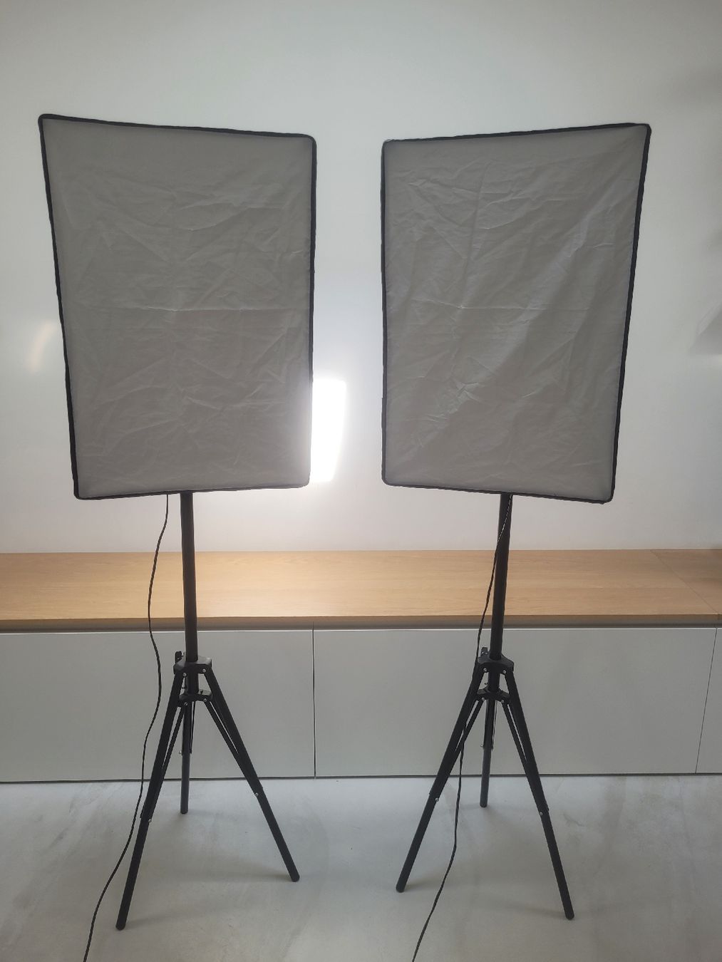 Lampade: Walimex Softbox Studioleuchte Set (2x) inkl. Stative – Usato da Amriswil venduto da job_jl59 2
