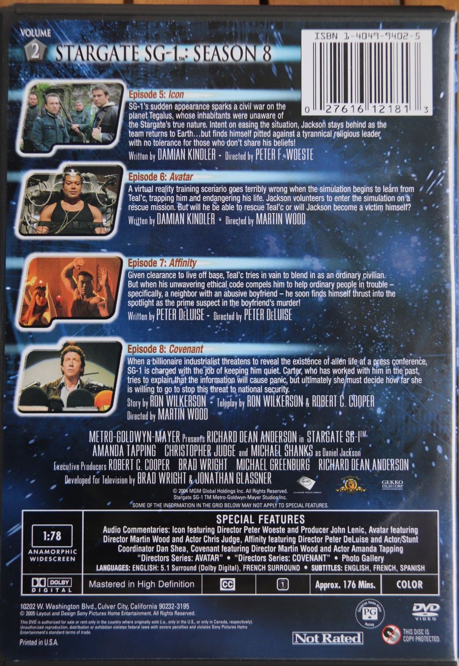 Tutti i DVDs: Stargate Season 8 – Usato da Glattfelden venduto da Sirax 5