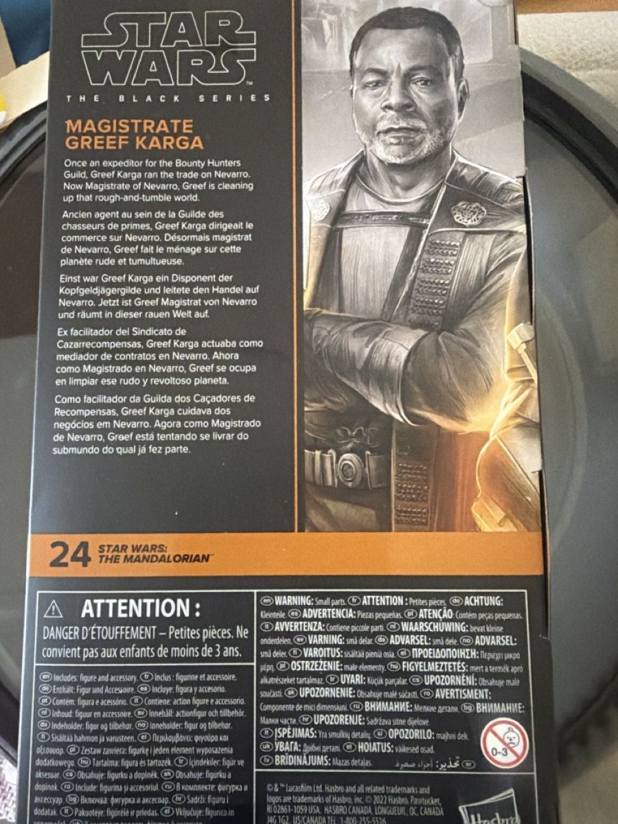 Star Wars Statuette: Star Wars Black Series Magistrate Greef Karga Figur – Nuovo e nell'imballaggio originale da Goldach venduto da timons02 1