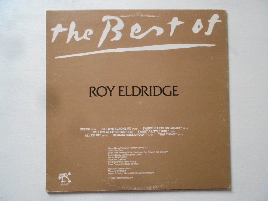 Schallplatten: ROY ELDRIDGE  -  THE BEST OF – Gebraucht aus Bex von Giorgiob 1