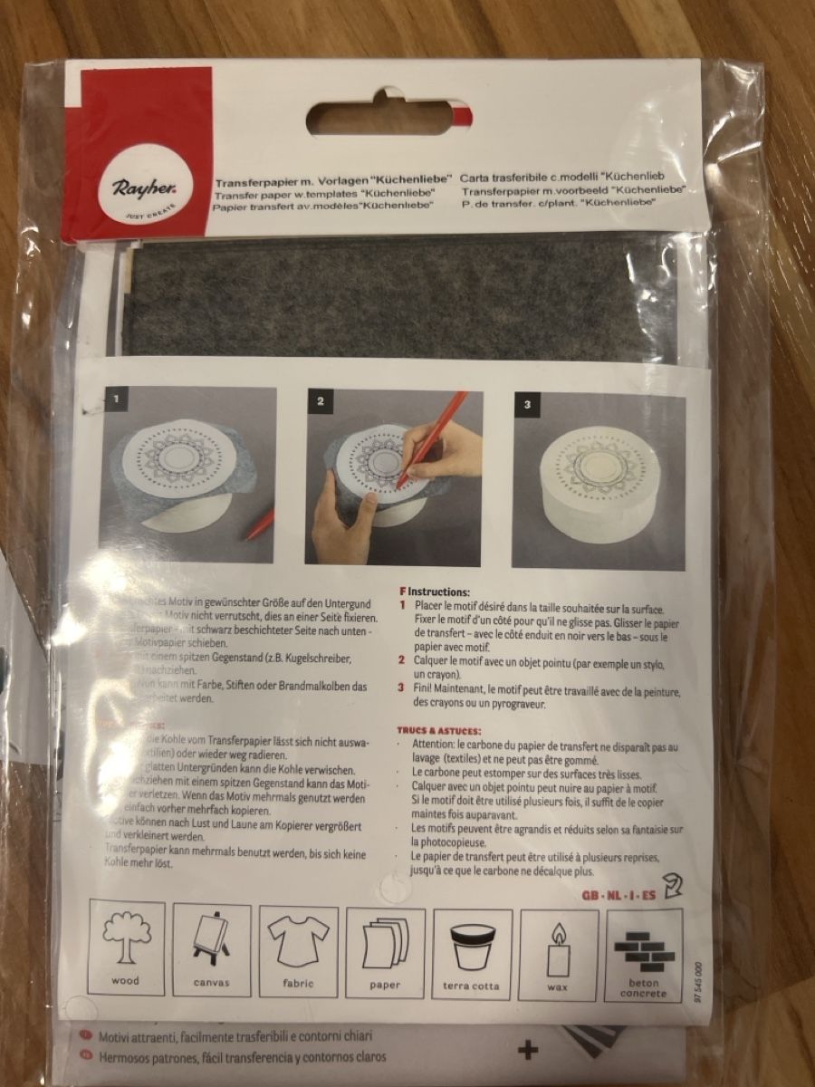 Rayher Kit bricolage: Bastelmaterial: Marabu Decoupage, Farbpigmente, Rub ons etc – Usato da Lauerz venduto da Zauberwald87 6