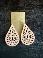 Boucles d'oreilles en bois pour l'été
