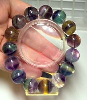 Regenbogenfluorit Armband C 14.7mm