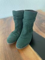 Stiefeletten aus Wildleder Grün