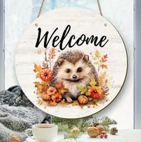 Herbst Deko Schild Welcome