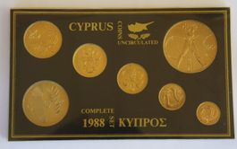 Münzensatz 1988 Zypern - Olympia - 1960 #NUMI1031