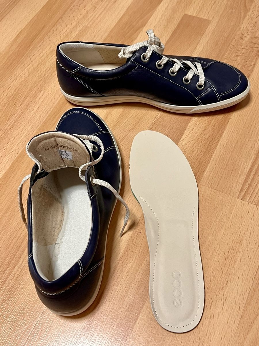 Ecco Scarpe da donna: Ecco Sneaker Gr. 40, Dunkelblau, Leder, Neu – Nuovo e nell'imballaggio originale da Hinwil venduto da Hiwi5 2