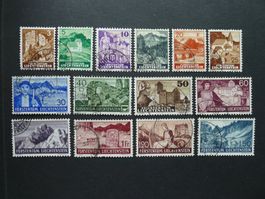 FL 1937 Nr. 126-139 gestempelt SBK 160.-