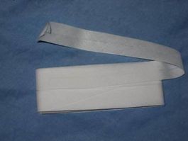 Schrägband Baumwolle weiss 2cm/1cm breit