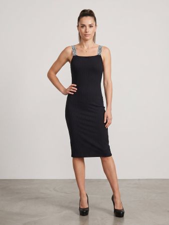 Elegantes schwarzes Dress River Island - Gr. 36 - Wie neu!