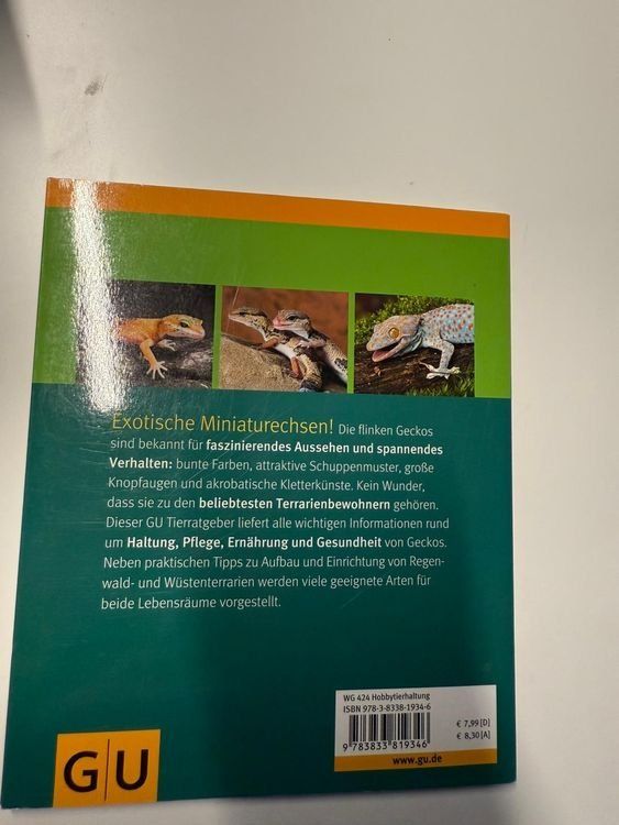Libri: Geckos - GU Tierratgeber – Nuovo e nell'imballaggio originale da Zürich venduto da Mousie 2