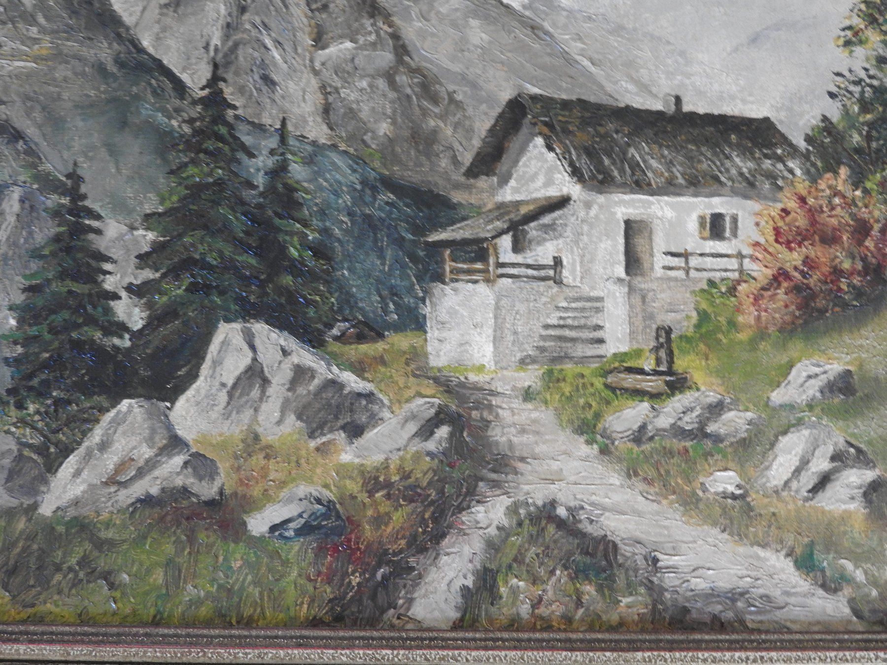 Gemälde: Oelbild - Berglandschaft – Gebraucht aus Stetten AG von Brissago25 1