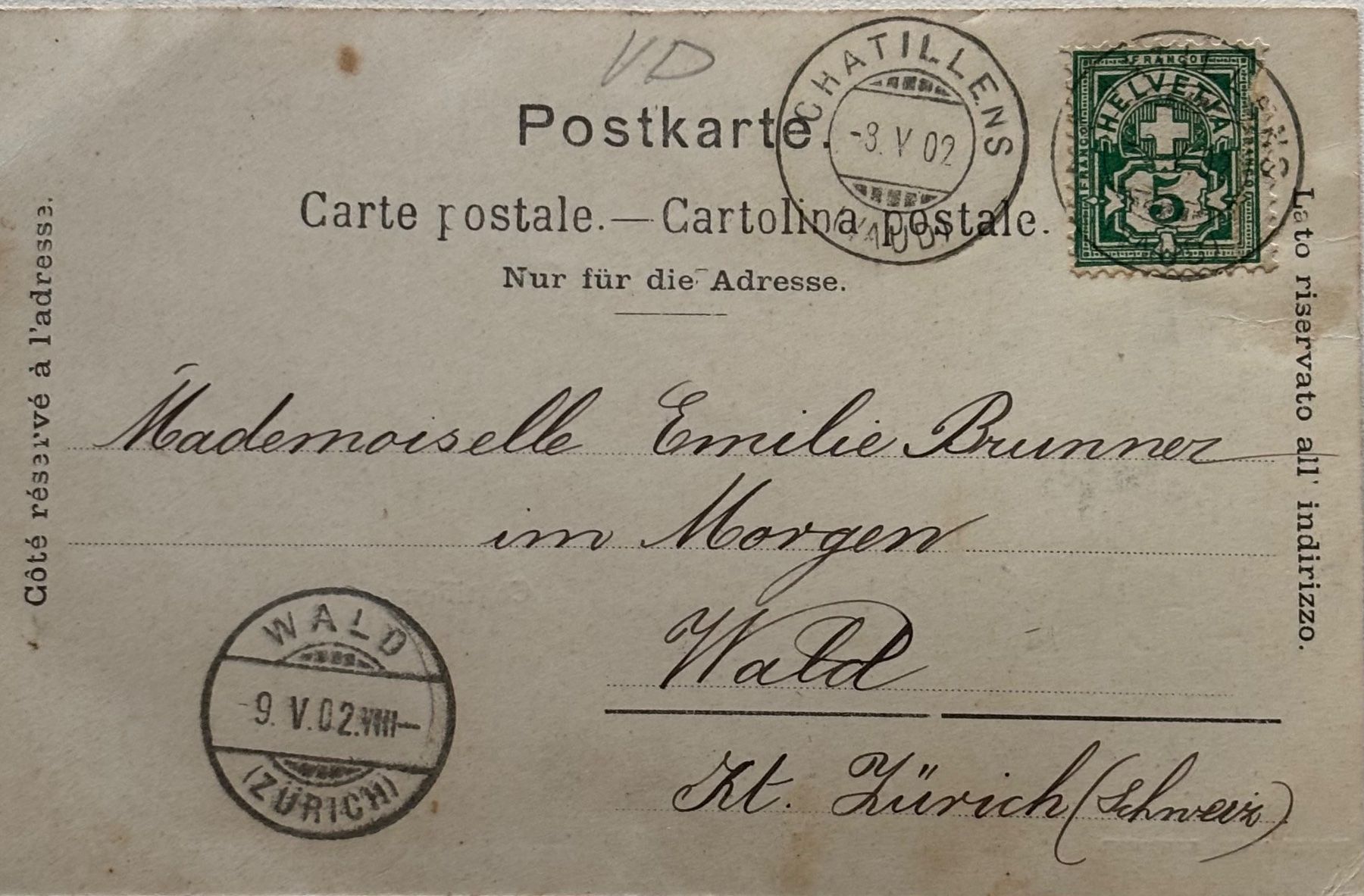 Cartes postales: Chatillens VD – D'occasion à Frauenfeld par Merk52 1