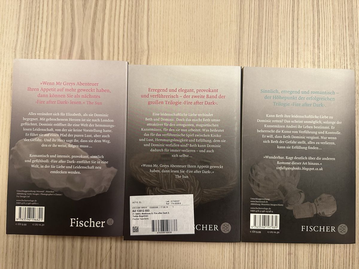 Bücher: Sadie Matthews - Fire After Dark Trilogie – Gebraucht aus Langnau am Albis von Flash2585 1