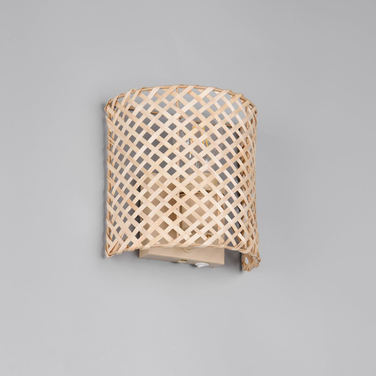 Lampade: Wandleuchte, Bambusgeflecht, 19 cm Höhe – Nuovo (secondo la descrizione) da Kreuzlingen venduto da Smart-Light 5
