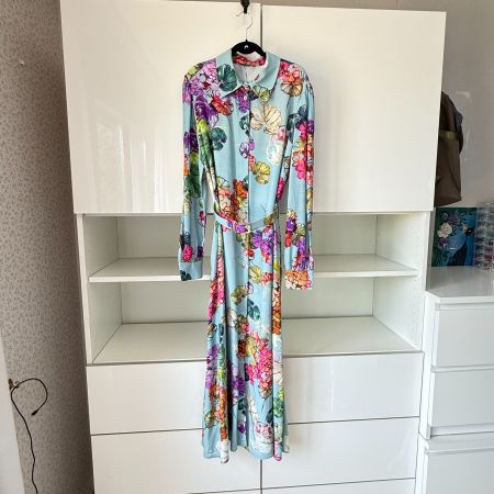 Dixie Maxikleid mit floralem Muster, Gr. S