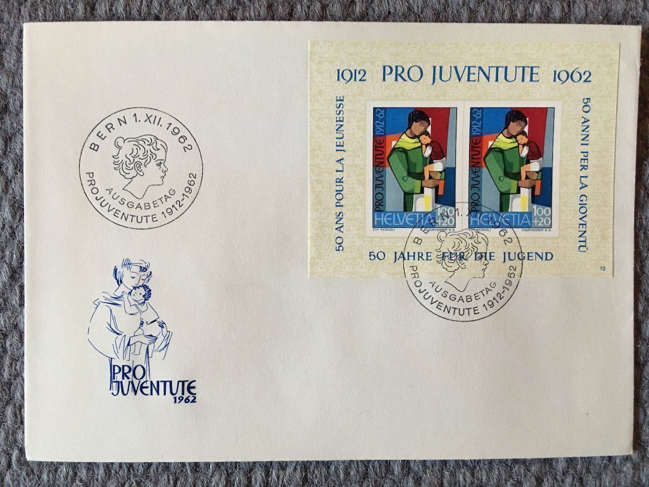 Tutti i francobolli: Pro Juventute Block 1962 4x auf FDC – Usato da Nesslau venduto da andi_hon 1