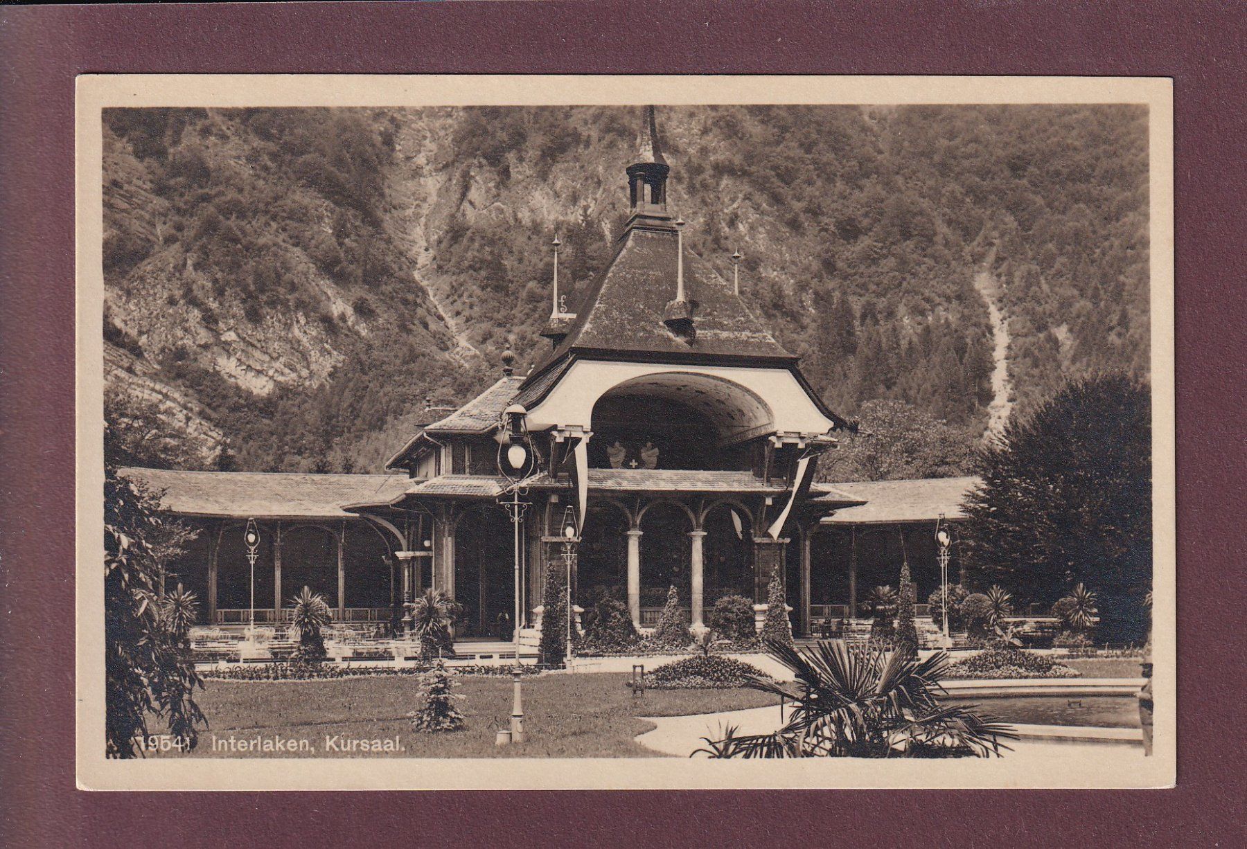 Ansichtskarten: INTERLAKEN - Kursaal – Gebraucht aus Pully von nicecards
