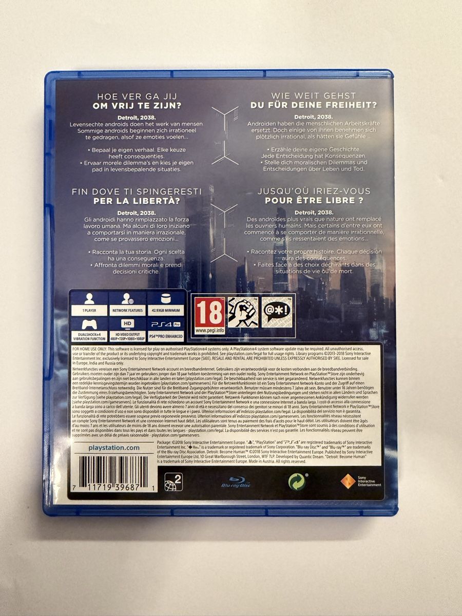 Sony Giochi: Detroit Become Human Ps4 Game – Usato da Hendschiken venduto da Jamie2006 1