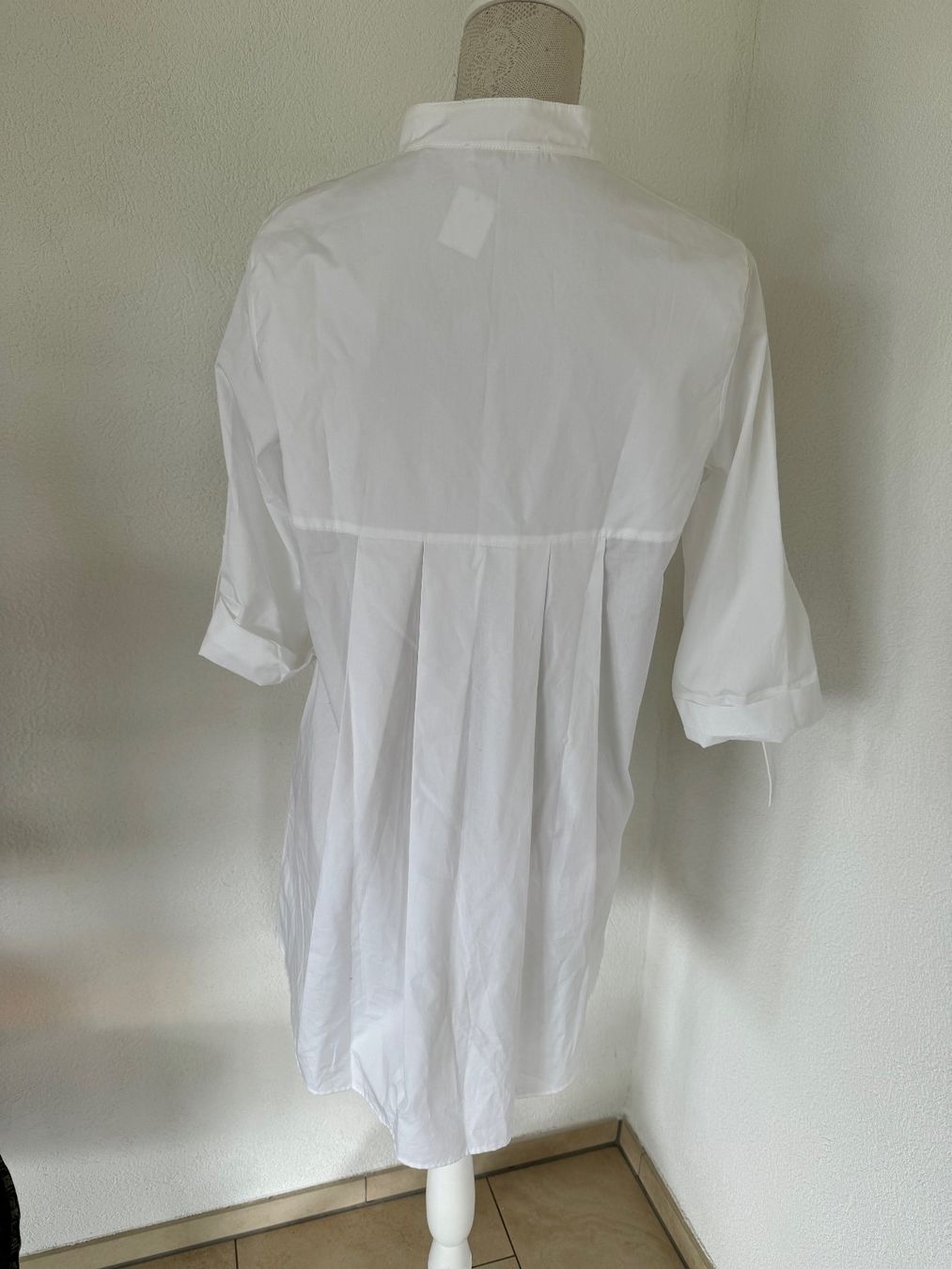 Camicette: Neuware Weisse Bluse Katia Serafini Gr. 42 100% Baumwolle – Nuovo e nell'imballaggio originale da Kirchdorf AG venduto da coco123 5