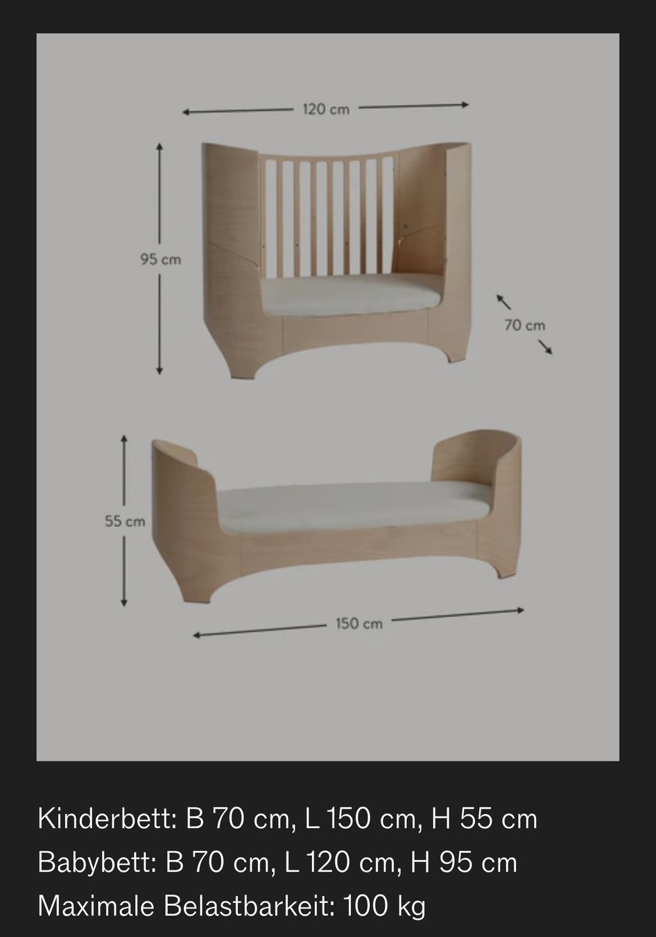 Leander Letti: Babybett Leander – Usato da Dübendorf venduto da Progi 6