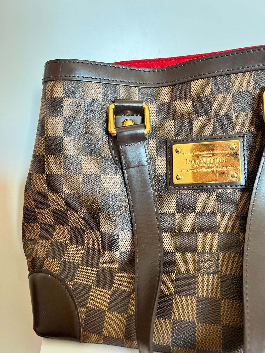 Louis Vuitton Borse: Louis Vuitton Hampstead in Damier Ebene – Usato da Allschwil venduto da nat_tjm2 2