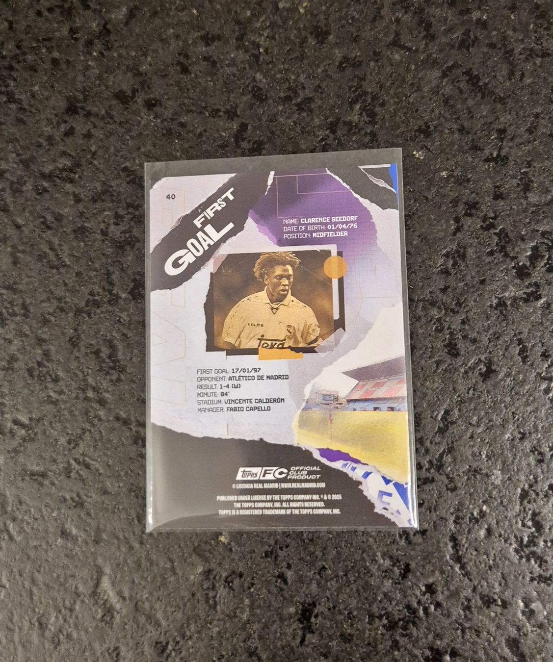 Topps Sammelbilder & Trading cards: Clarence Seedorf - Real Madrid - Topps – Neu (gemäss Beschreibung) aus Burg AG von Danoe 1