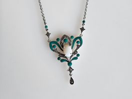 Silber Kette mit Opal
