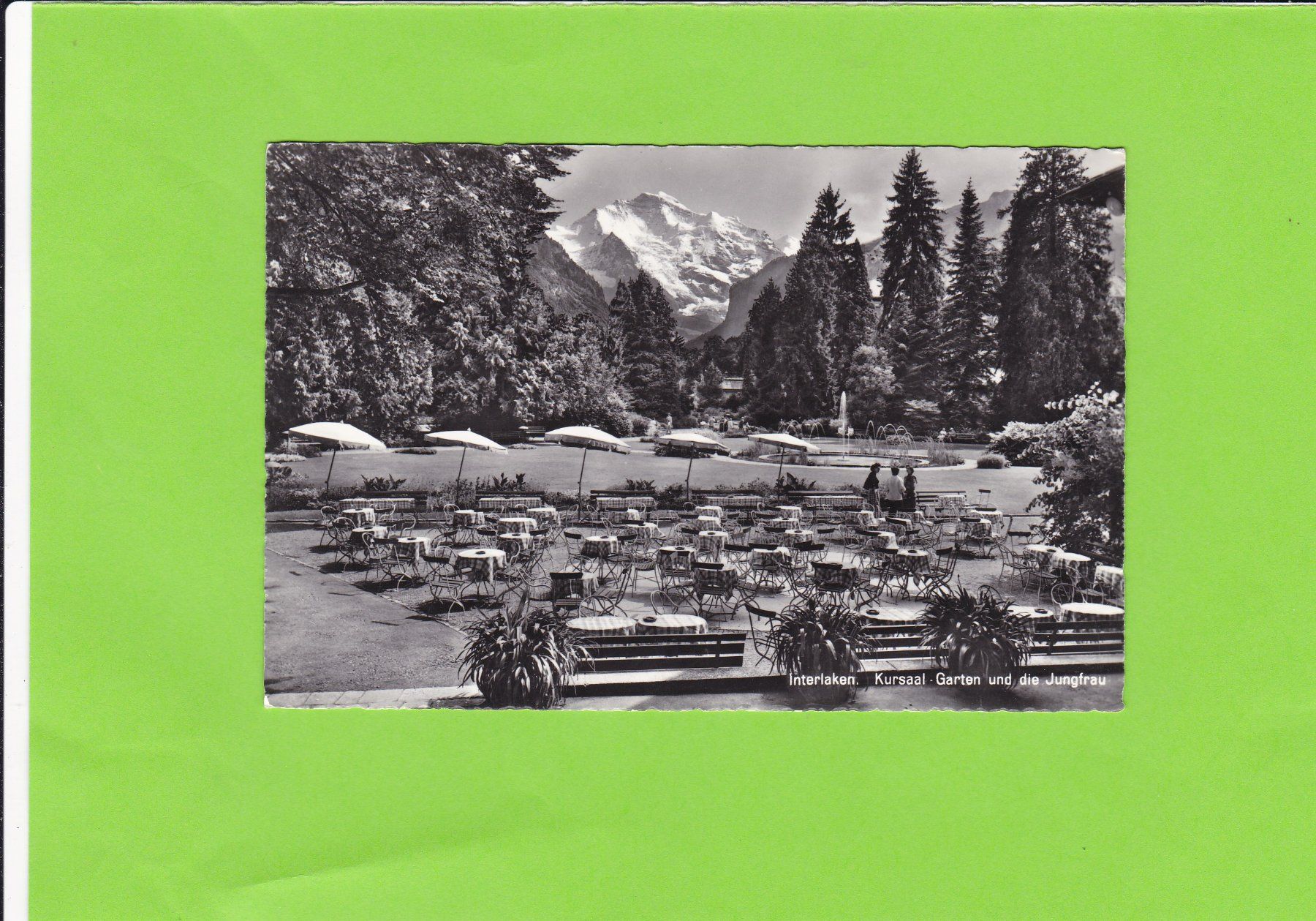 Cartoline postali: Interllaken. Kursaal Garten – Usato da St. Peterzell venduto da neckertal