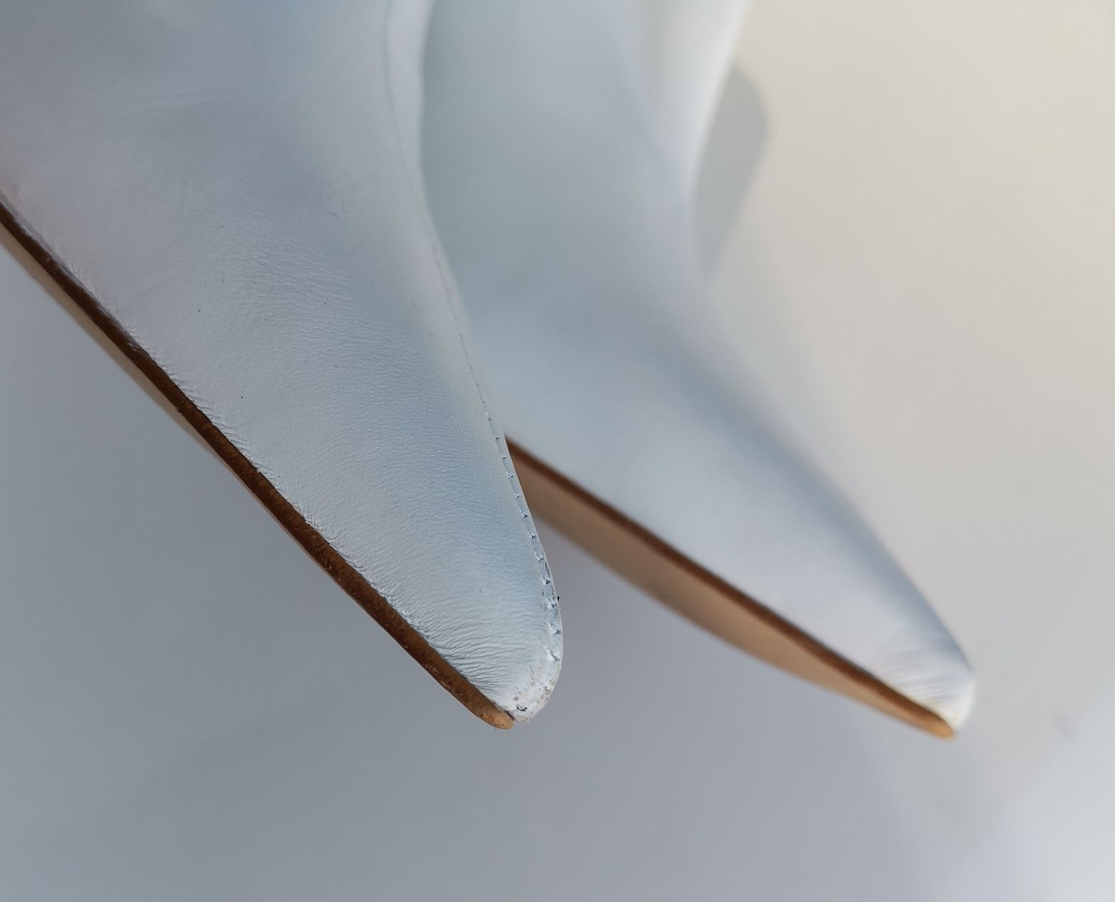 Zara Damenschuhe: Zara Leder Stiefeletten, weiss – Gebraucht aus Uerikon von pink_flamingo 2