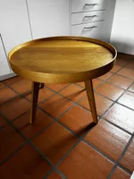 Salontisch/Wohnzimmertisch rund aus Eichenholz guter Zustand