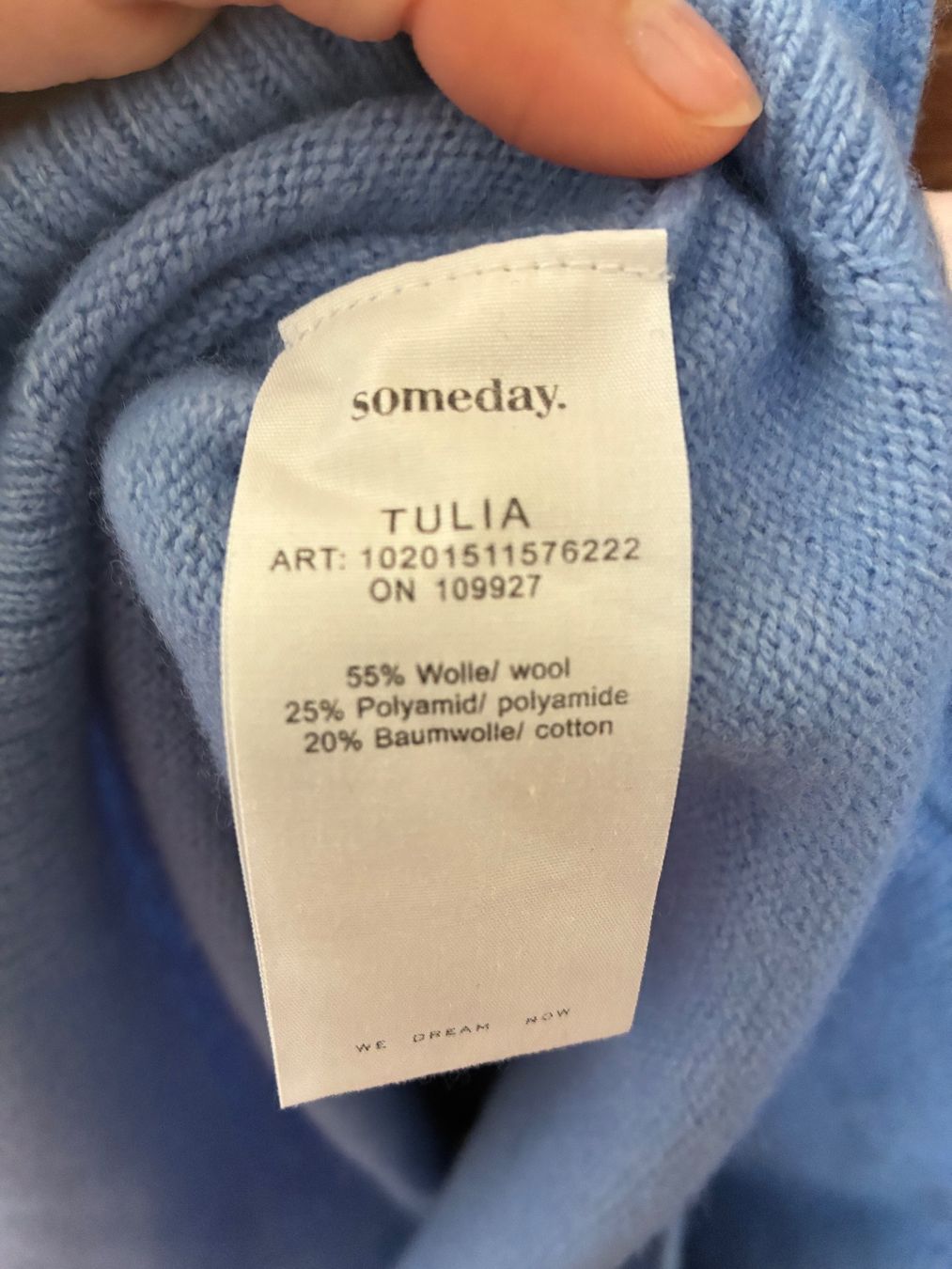 Someday Maglioni & Felpe: Damen Someday Rollkragenpullover hellblau Grösse 36 – Usato da Baden venduto da usewhatyouhave 3