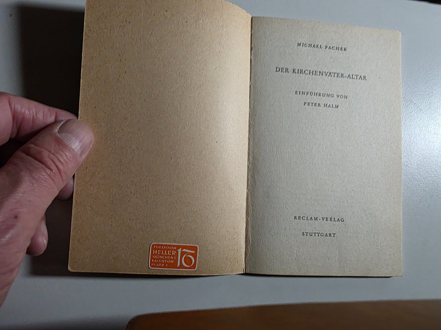 Bücher: Michael Pacher - Kirchenväter-Altar - Reclam 1957 – Gebraucht aus Walterswil BE von Lonitti 4