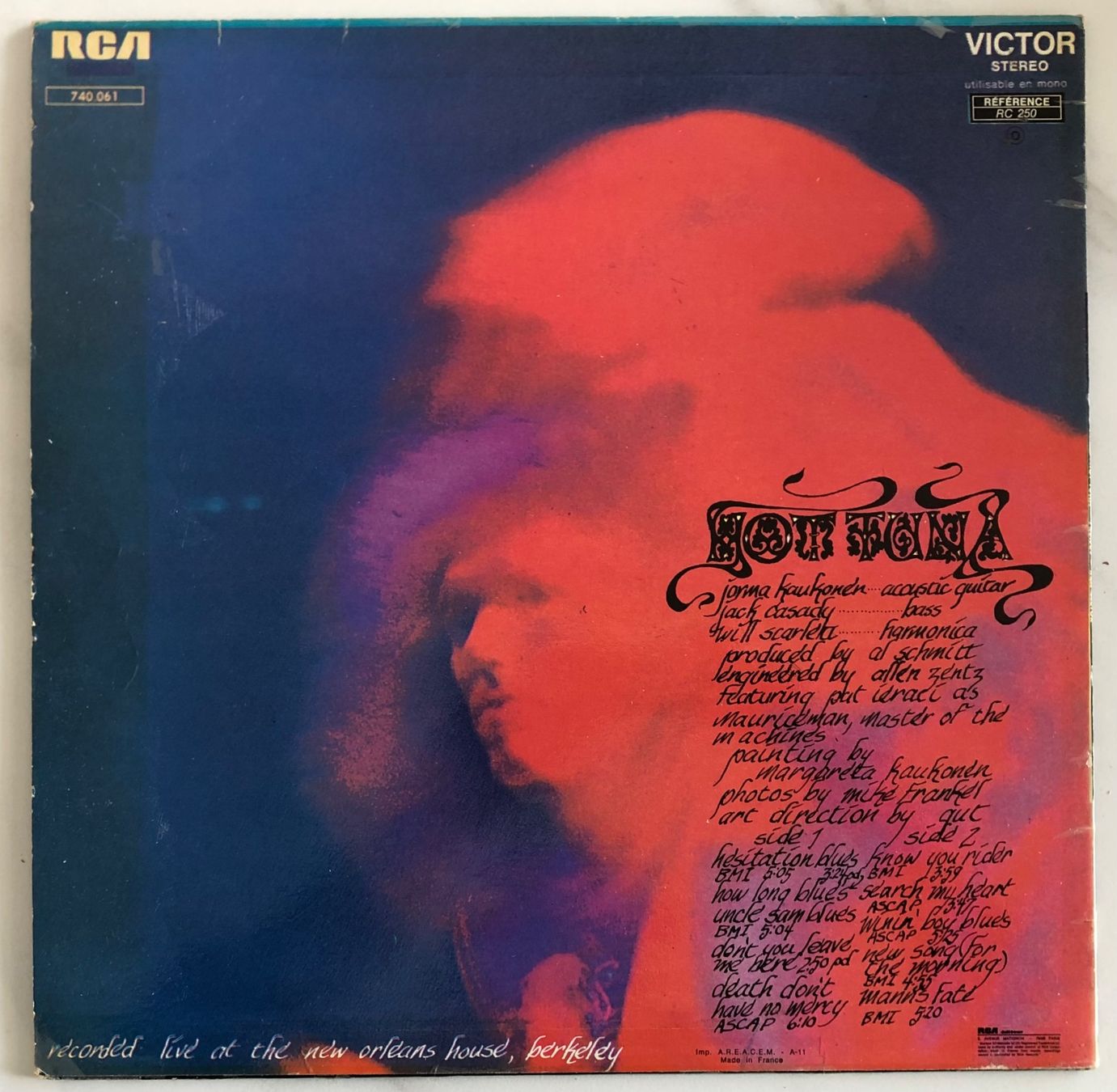 Dischi in vinile: HOT TUNA - HOT TUNA – Usato da Poliez-Pittet venduto da Newtown-Records 1