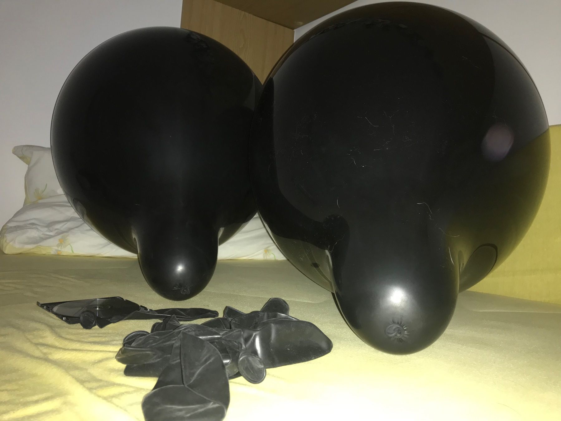 Tutte le decorazioni: 100 grosse, schwarze Luftballons, Loons , Looner , Balloons – Nuovo e nell'imballaggio originale da Glis venduto da 1Hector1 3