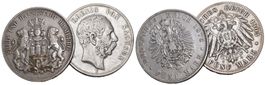 Sachsen 1876 + Hamberg 1903