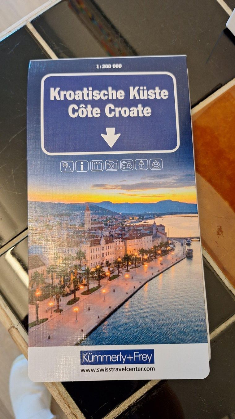 Cartine & Atlanti: Strassenkarte Kroatische Küste – Usato da Thunstetten venduto da Oberaargau77